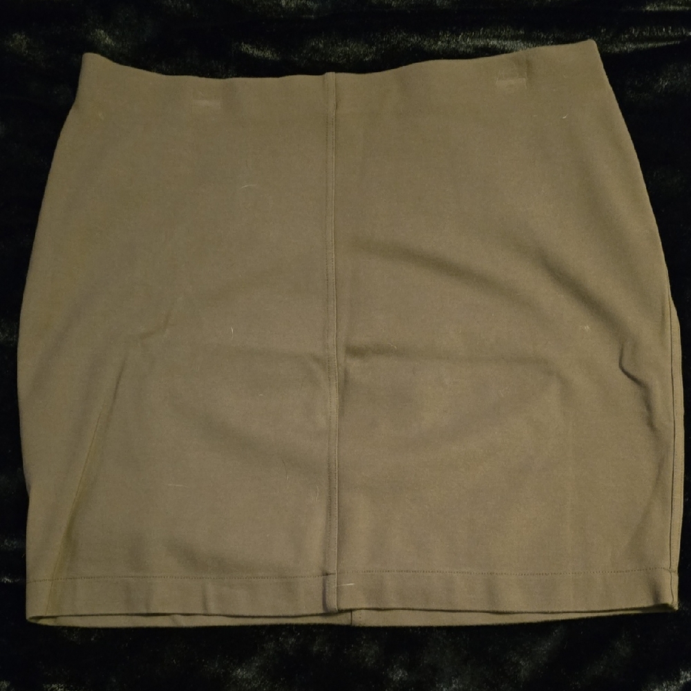 Express Brown Ponte Skirt